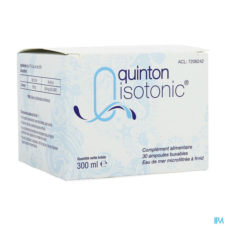 Quinton Isotonic Amp 30x10ml Quinton Isotonic Amp 30x10ml