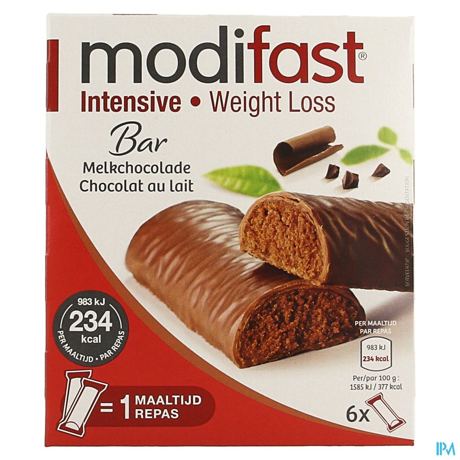 Modifast Intensive Control Reep Chocolade 6 2