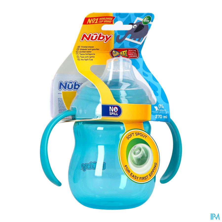 Nuby A/lekbeker Handvaten 6m+ 270ml 1