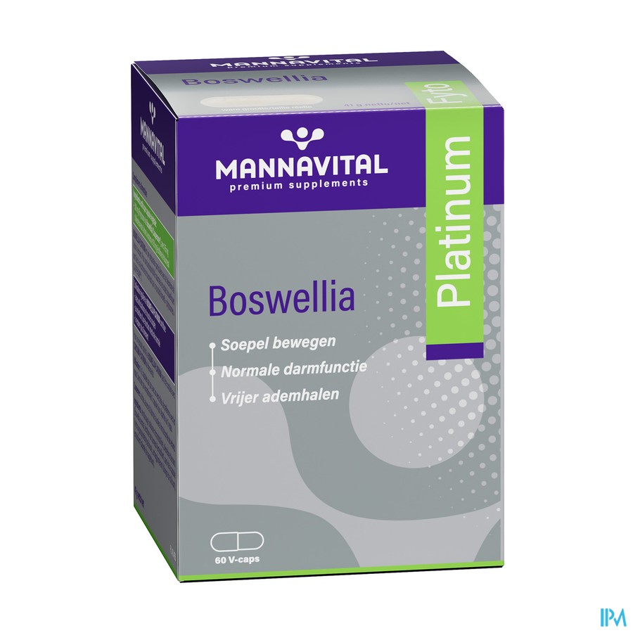 Mannavital Boswellia Platinum V-caps 60