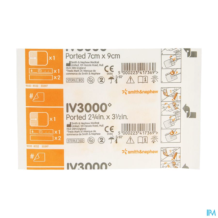 Opsite Iv3000 Hand 7x 9cm 4006