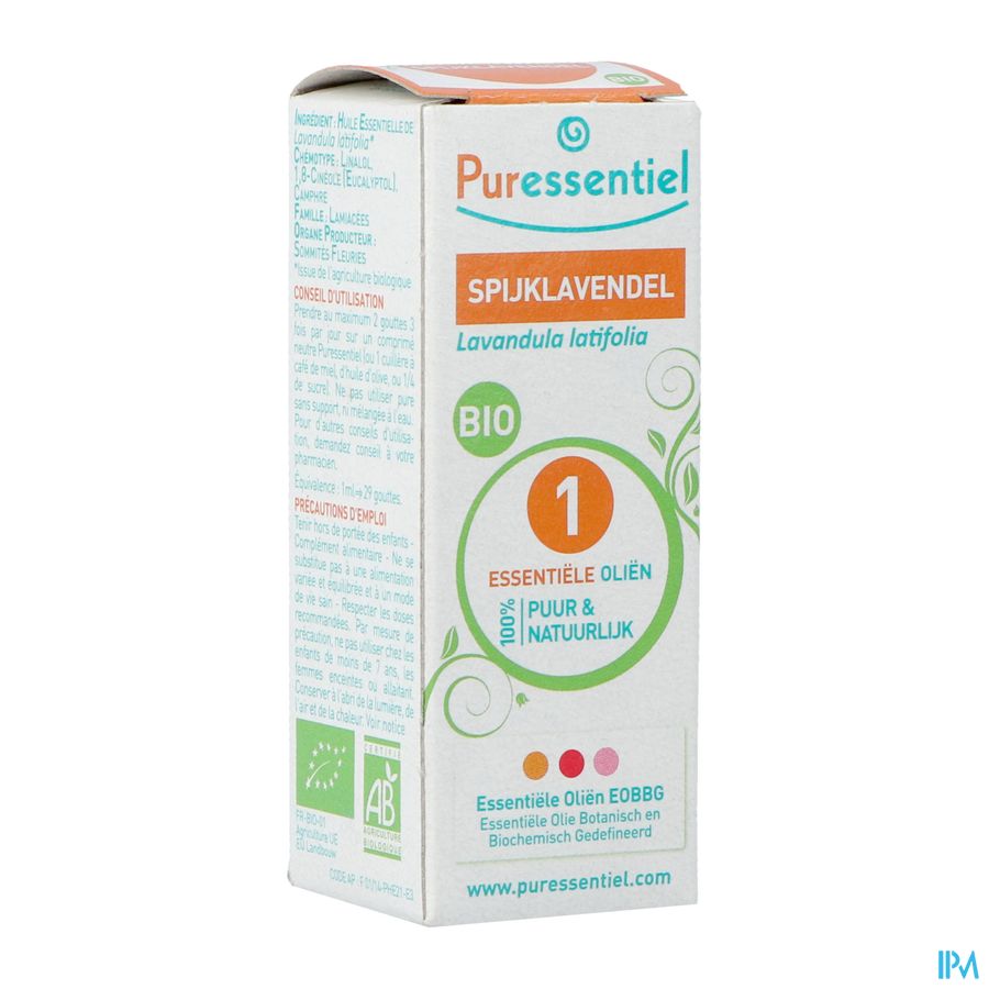 Puressentiel Eo Spijklavend. Bio Exp. 10ml Puressentiel Eo Spijklavend. Bio Exp. 10ml