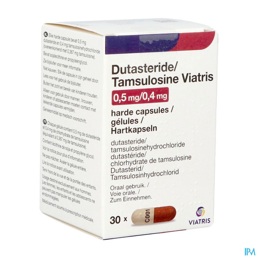 Dutasteride Tamsulosine Viatris 0,5mg/0,4mg Caps30 Dutasteride Tamsulosine Viatris 0,5mg/0,4mg Caps30
