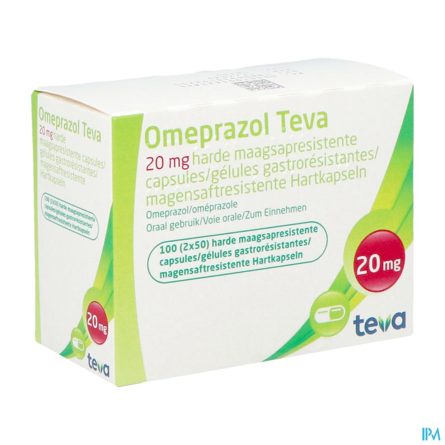 Omeprazol Teva 20mg Caps Maagsapres Container 100 Omeprazol Teva 20mg Caps Maagsapres Container 100
