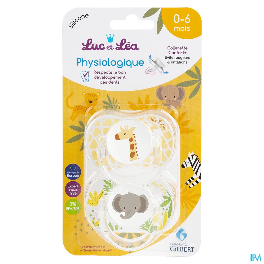 Luc&lea Duo Fopspeen Fysio 0-6m Zomer Ring Luc&lea Duo Fopspeen Fysio 0-6m Zomer Ring