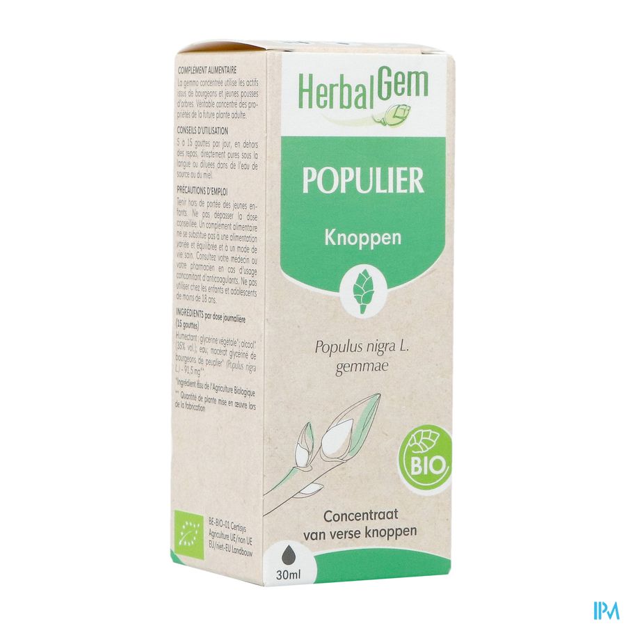 Herbalgem Populier Bio 30ml Herbalgem Populier Bio 30ml