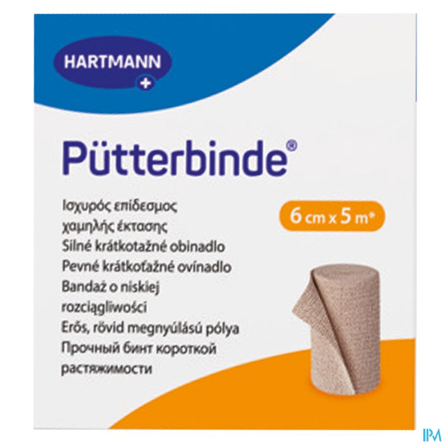 Hartmann Putterbinden 6cmx5m 1 P/s 1