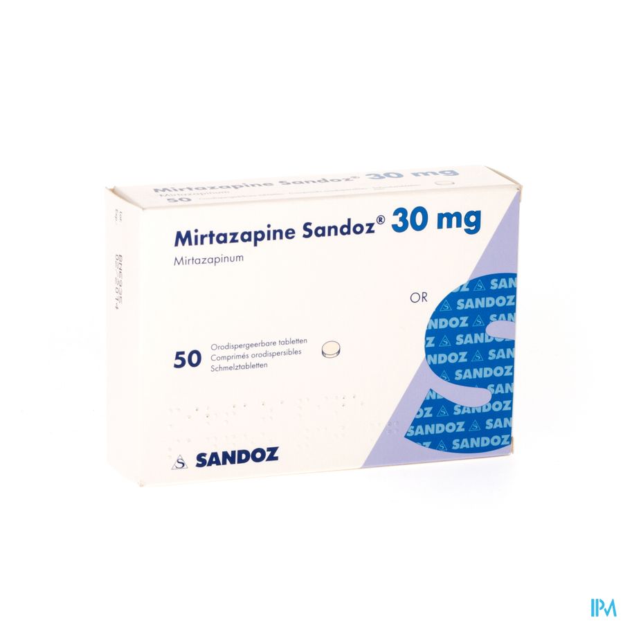 Mirtazapine Sandoz 30mg Orodisp Tabl 50 Mirtazapine Sandoz 30mg Orodisp Tabl 50