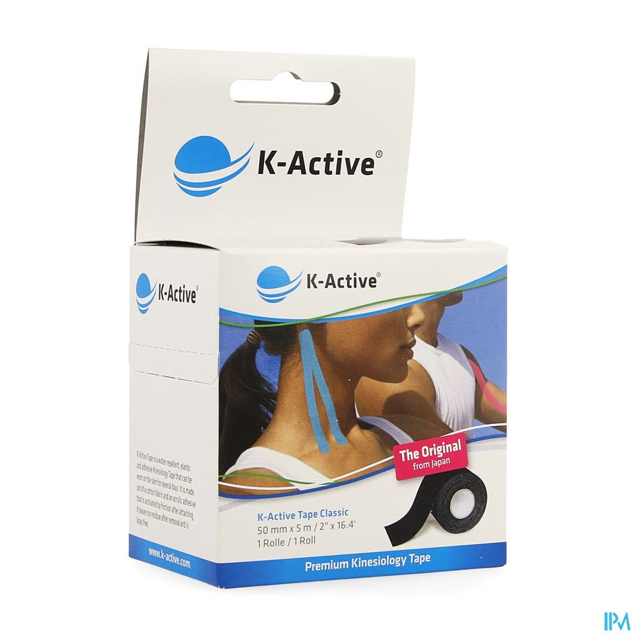 K-Active Tape Black 5,0cmx5m K-Active Tape Black 5,0cmx5m