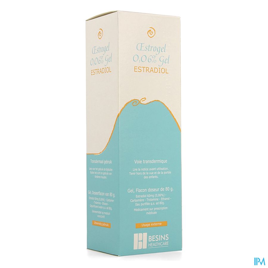 Oestrogel 0,06% Gel Fl Pompe Dos. 1 X 80g Oestrogel 0,06% Gel Fl Pompe Dos. 1 X 80g