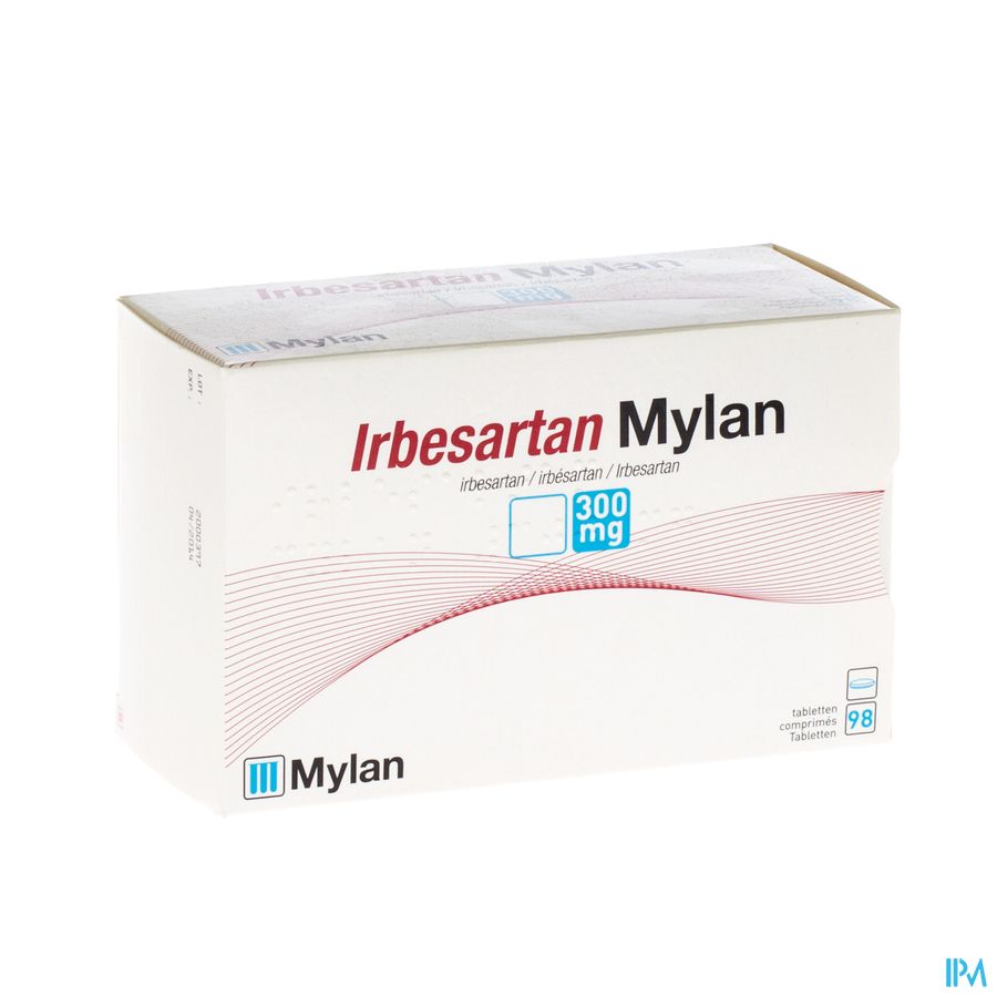 Irbesartan Viatris 300mg Comp Pell 98 Irbesartan Viatris 300mg Comp Pell 98
