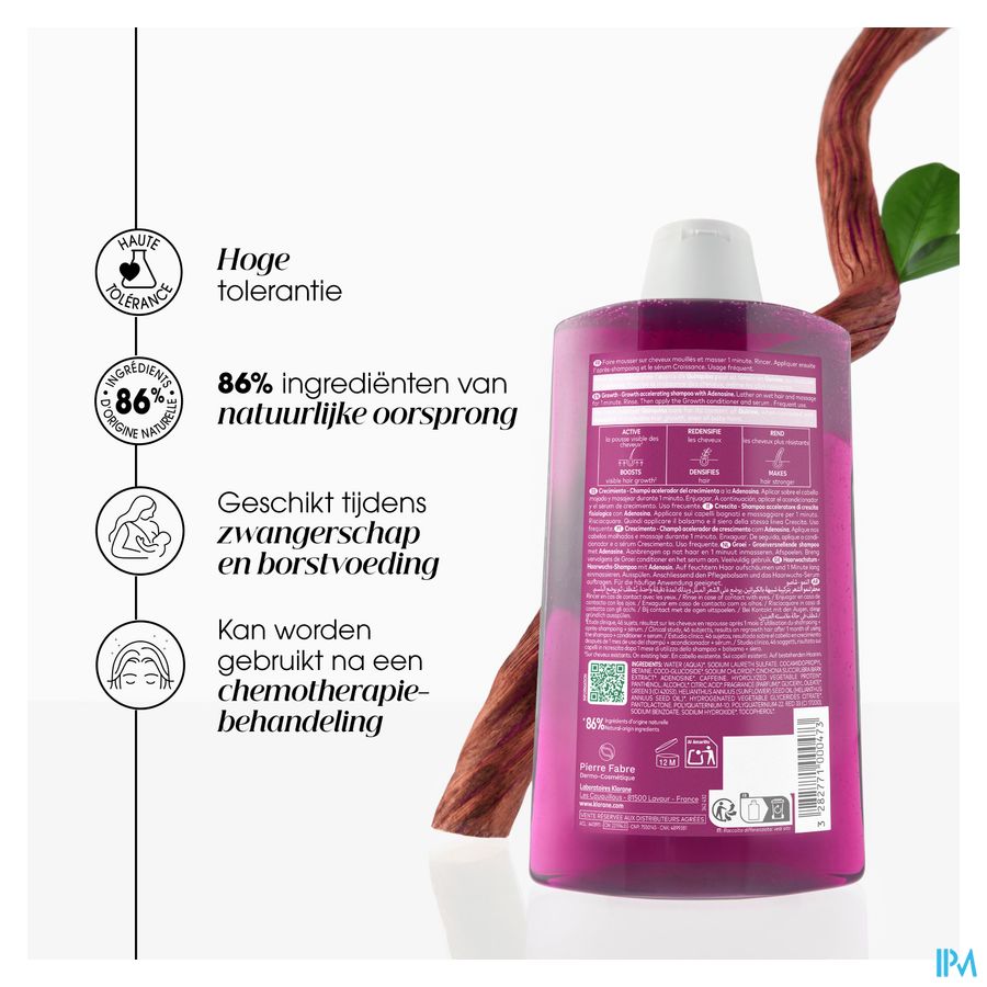 Klorane Capil. Sh Groei Kinine 400ml