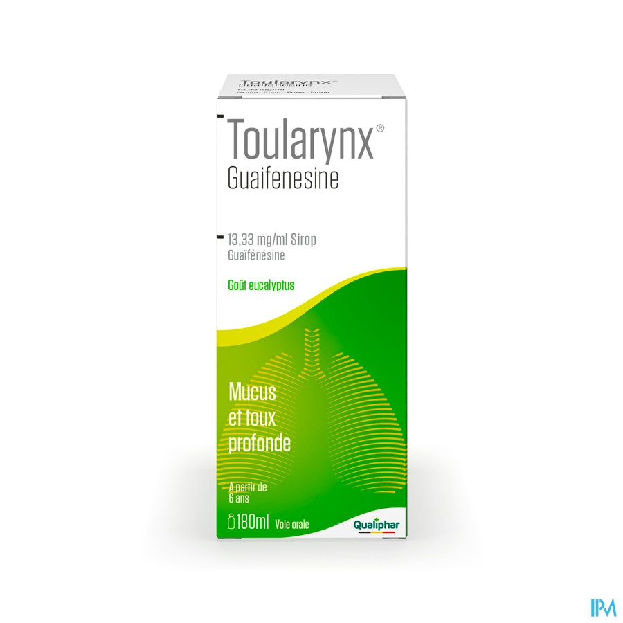 Toularynx Guaifenesine 13,33mg/ml Sirop 180ml