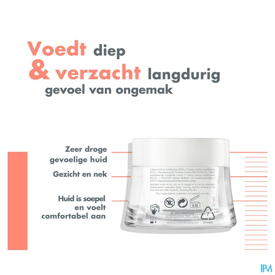 Avene Essentiels Rijke Revit. Voedende Cr 50ml 7