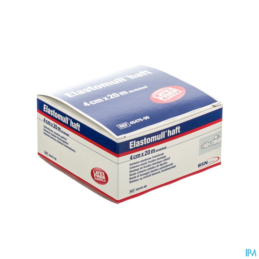 Elastomull Haft Latexvrij 4cmx20m 4547500