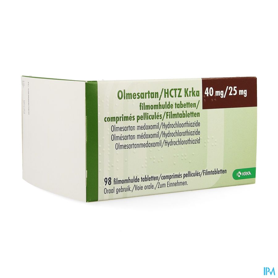 Olmesartan Hctz Krka 40/25,0mg Filmomh Tabl 98 Olmesartan Hctz Krka 40/25,0mg Filmomh Tabl 98