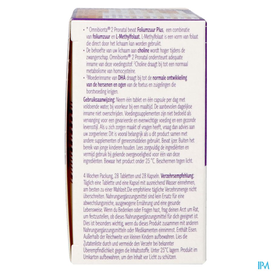 Omnibionta Pronatal 2 Zwanger.4wek Tabl 28+caps 28 8