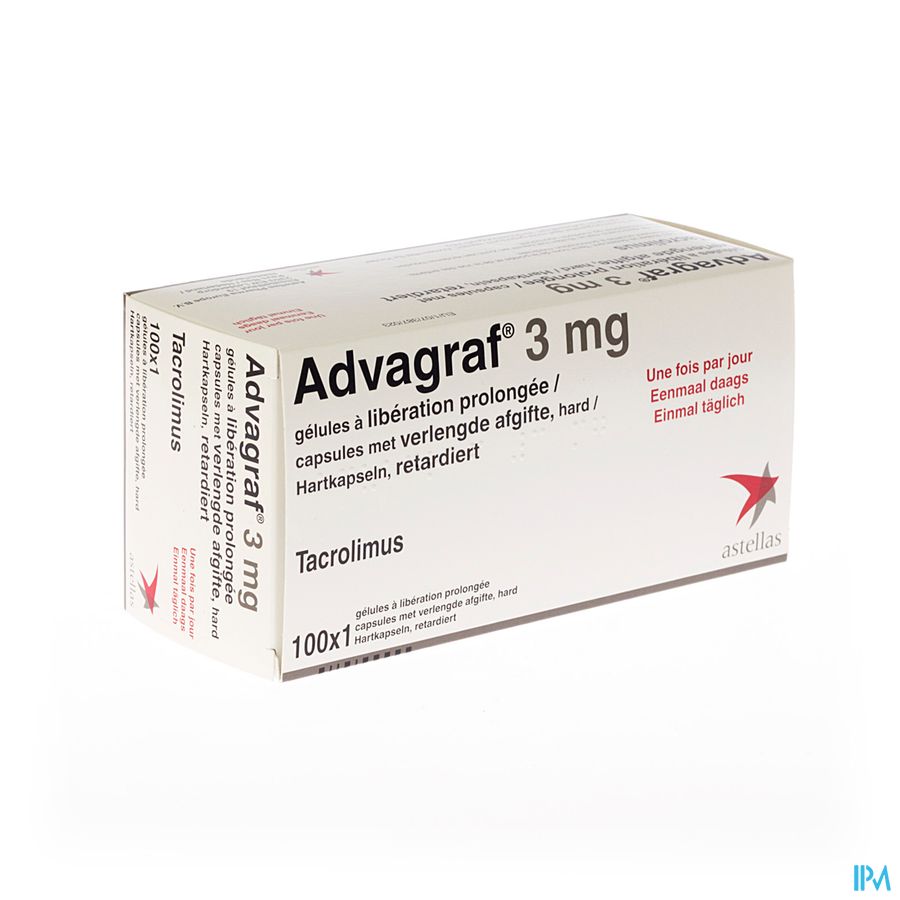 Advagraf Caps 100 X 3mg Advagraf Caps 100 X 3mg