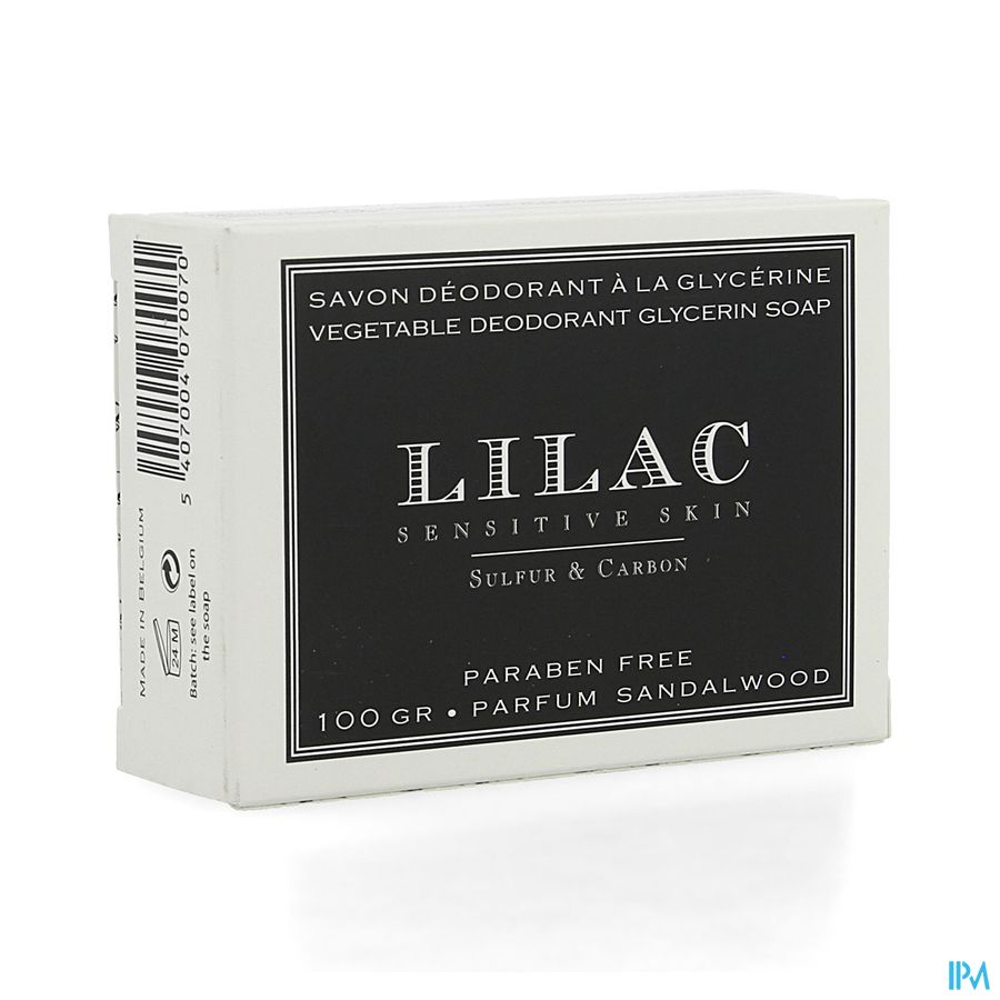 Lilac Deodorantzeep Glycerine Zwavel&act.kool 100g Lilac Deodorantzeep Glycerine Zwavel&act.kool 100g