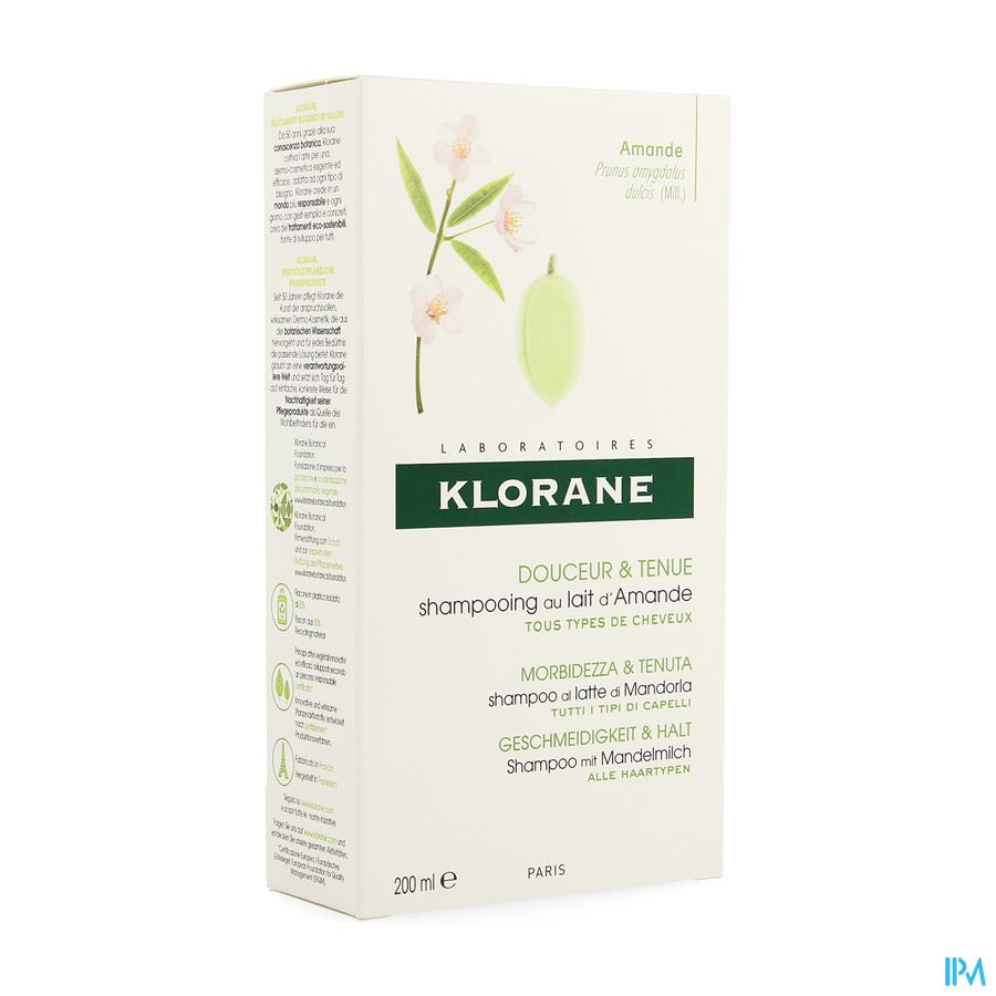 Klorane Capil. Sh Amandelmelk 200ml Klorane Capil. Sh Amandelmelk 200ml