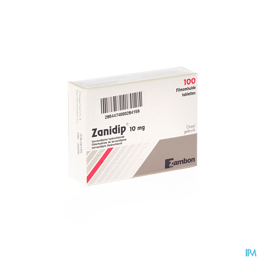 Zanidip Pi Pharma Comp 98 X 10mg Pip Zanidip Pi Pharma Comp 98 X 10mg Pip