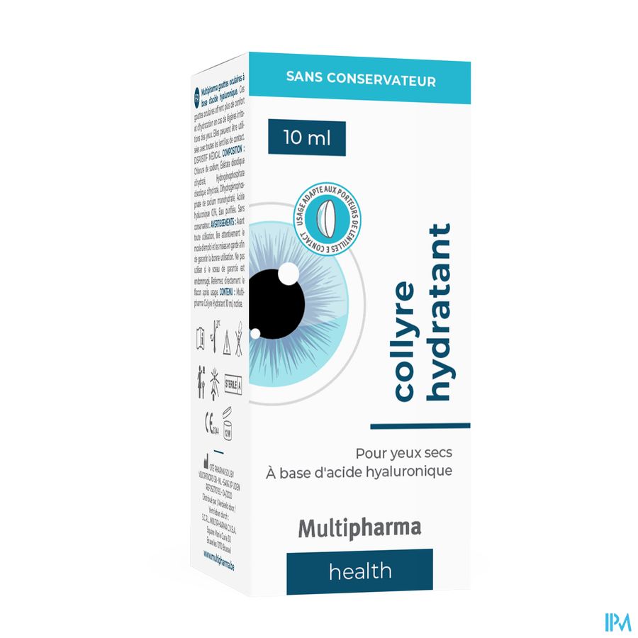 Multipharma Collyre Hydratant 10ml Multipharma Collyre Hydratant 10ml