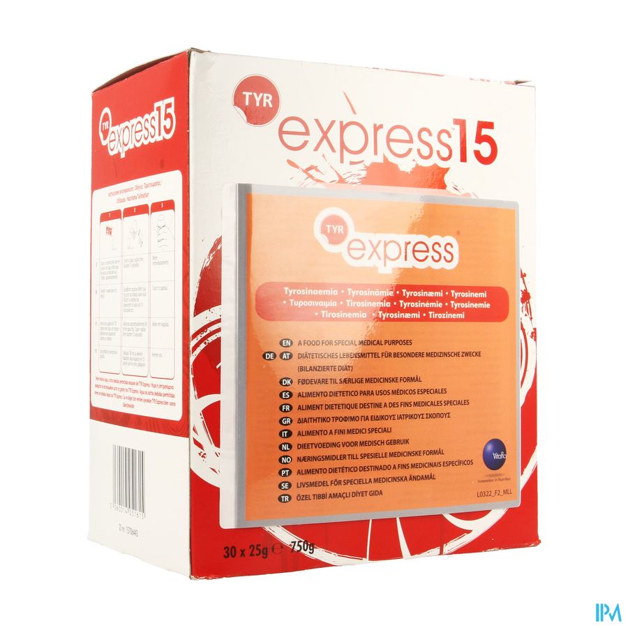 Tyr Express 15 N/aromatise 30x25g Tyr Express 15 N/aromatise 30x25g