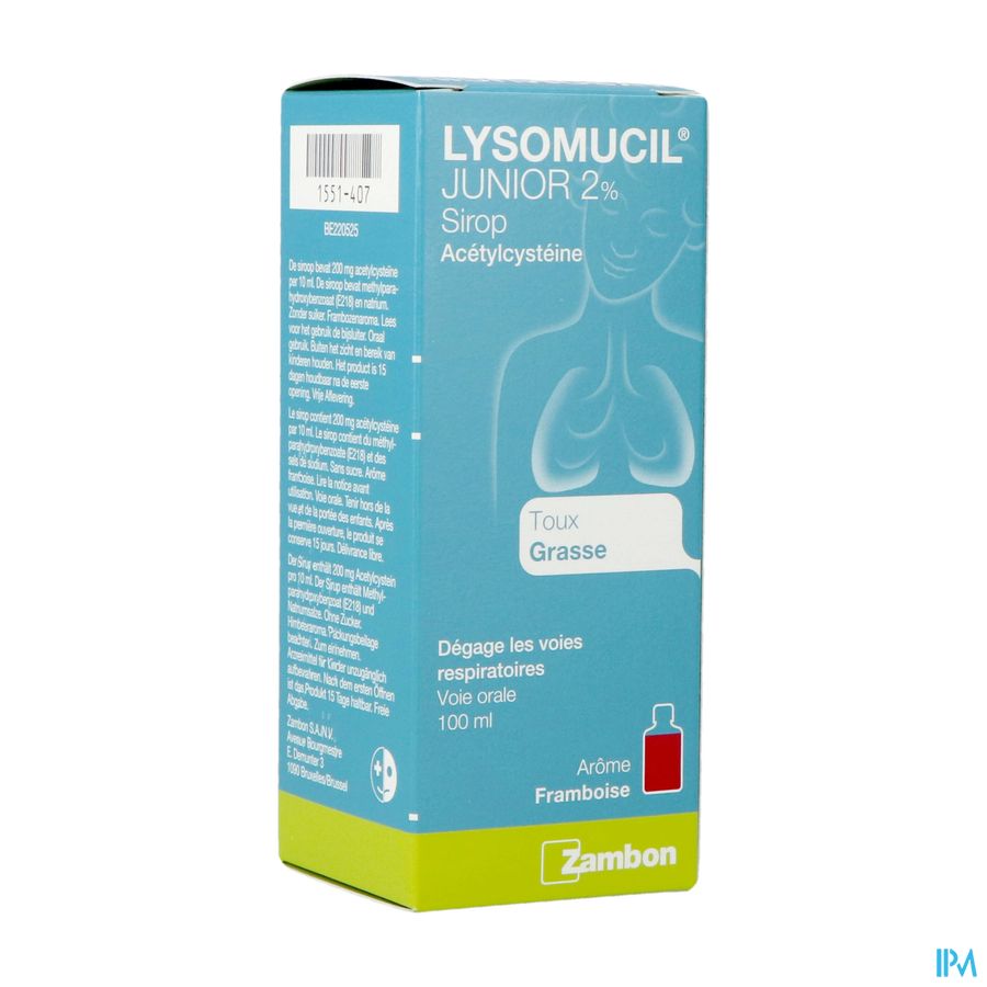 Lysomucil Junior 2% Sirop 100ml Lysomucil Junior 2% Sirop 100ml