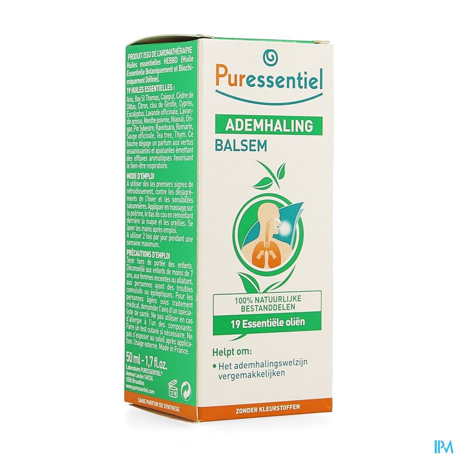 Puressentiel Ademhaling Balsem 19 Ess Olie 50ml 3