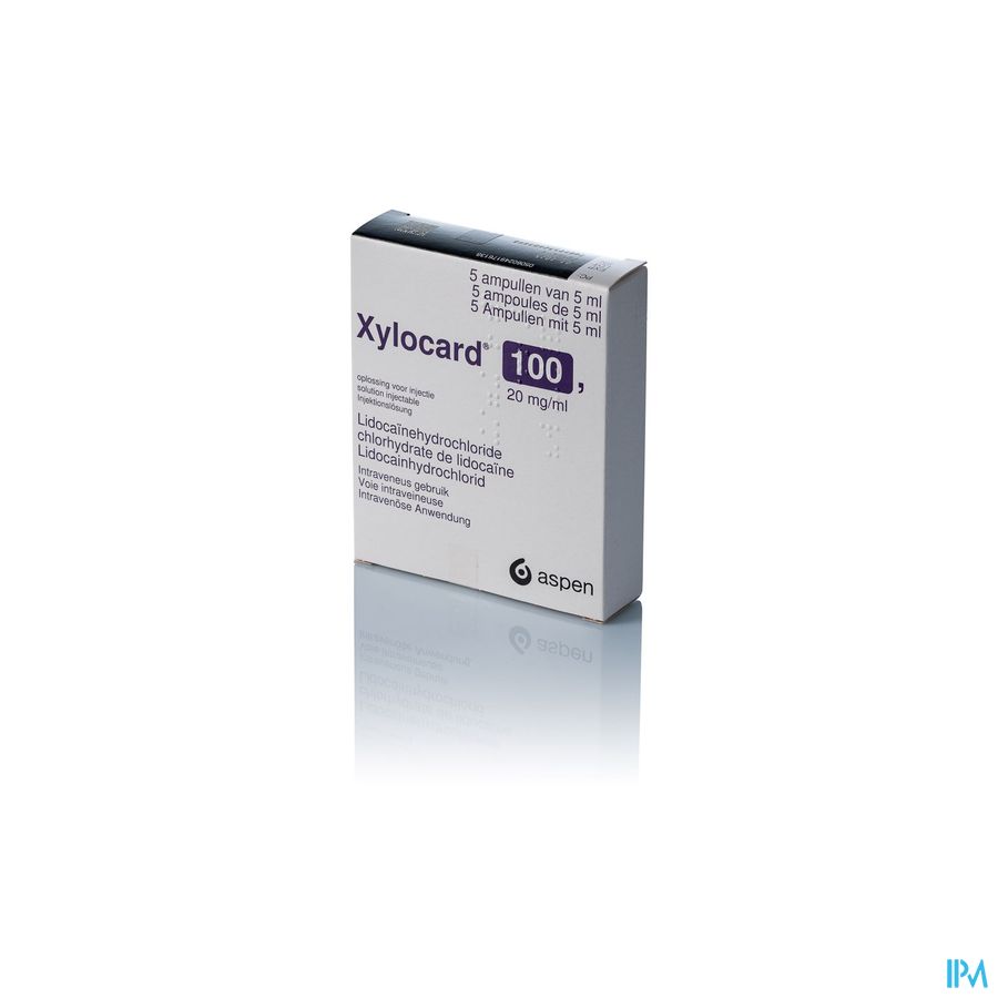 Xylocard 100 Amp 5x5ml 20mg/ml Xylocard 100 Amp 5x5ml 20mg/ml