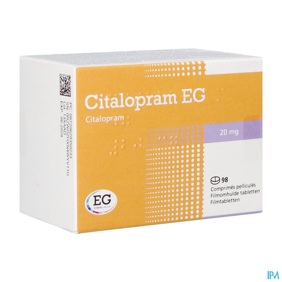 Citalopram Eg 20mg Orifarm Filmomh Tabl 98
