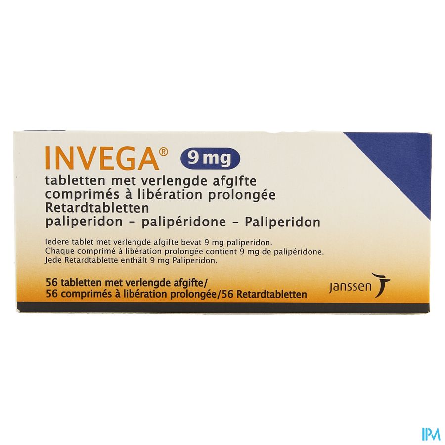 Invega Tabl Retard 56 X 9mg 3