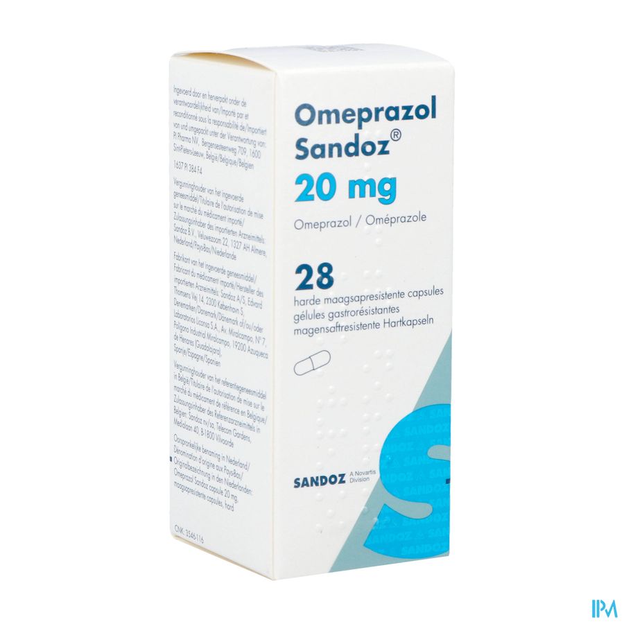 Omeprazol Sandoz 20mg Pi Pharma Maagsapres.caps 28 Omeprazol Sandoz 20mg Pi Pharma Maagsapres.caps 28