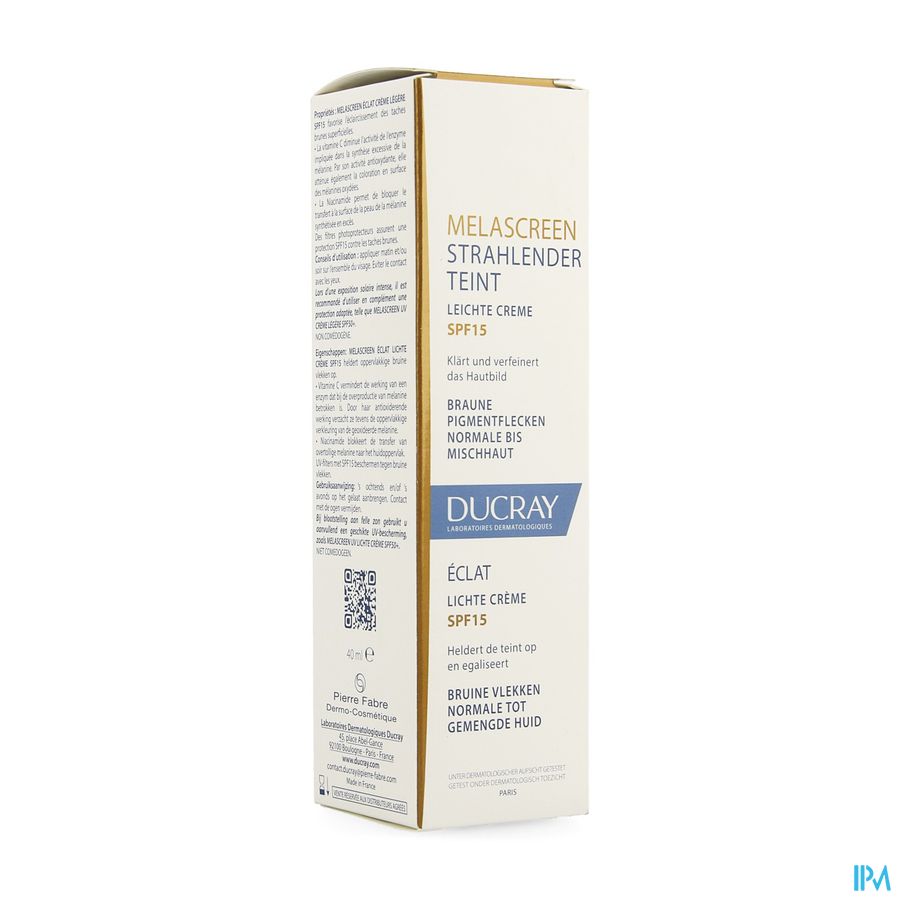 Ducray Melascreen Eclat Creme Licht Ip15 40ml