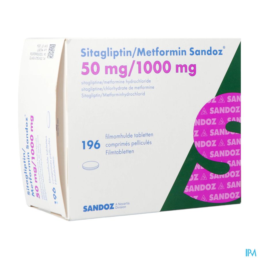 Sitagliptin Metformin Sand. 50/1000mg Comp Pell196
