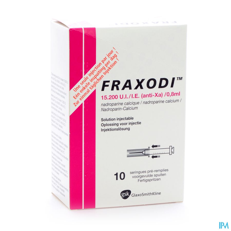 Fraxodi Amp Ser 10x0,8ml - 15.200 Ui/ie Fraxodi Amp Ser 10x0,8ml - 15.200 Ui/ie