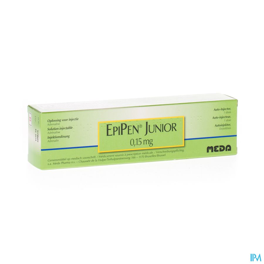 Epipen 0,15mg Cartouche 0,3ml Sol Inj 0,5mg/ml Epipen 0,15mg Cartouche 0,3ml Sol Inj 0,5mg/ml