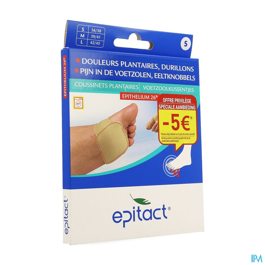 Epitact Voetzoolkussen 36-38 1 Paar Promo -5€ Epitact Voetzoolkussen 36-38 1 Paar Promo -5€