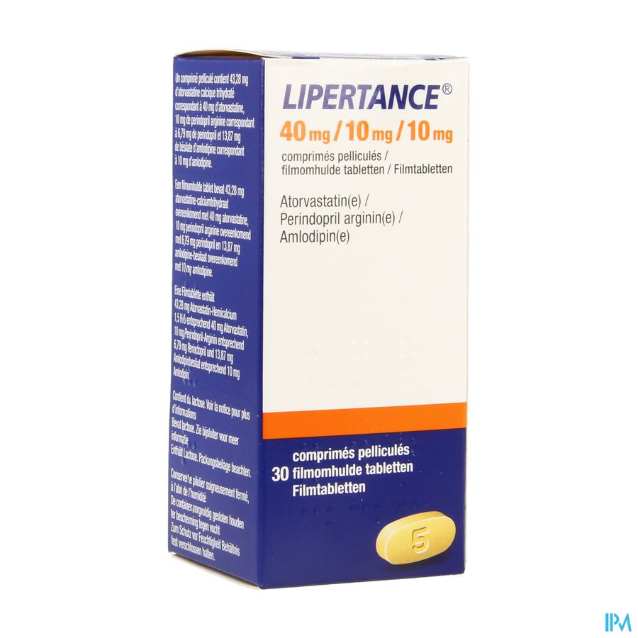 Lipertance 40mg/10mg/10mg Filmomh Tabl 30 Lipertance 40mg/10mg/10mg Filmomh Tabl 30