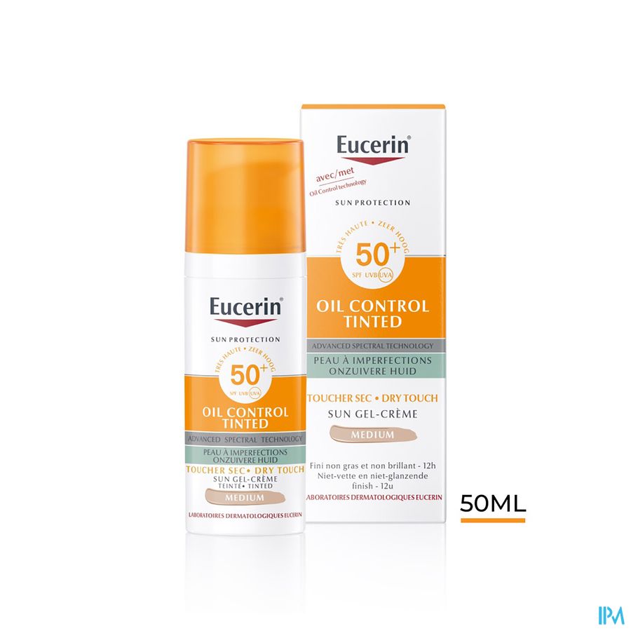 Eucerin Sun Protection Oil Tinted Med Spf50+ 50ml 26