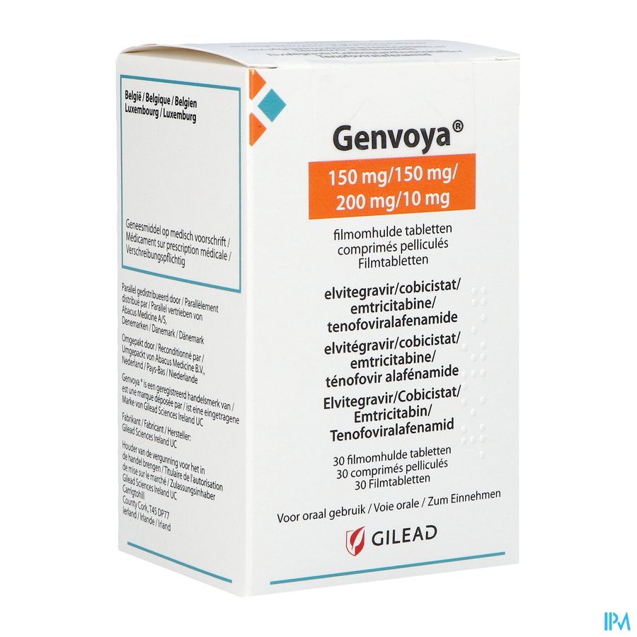 Genvoya 150/150/200/10 Abacus Filmomh Tabl 30 Genvoya 150/150/200/10 Abacus Filmomh Tabl 30