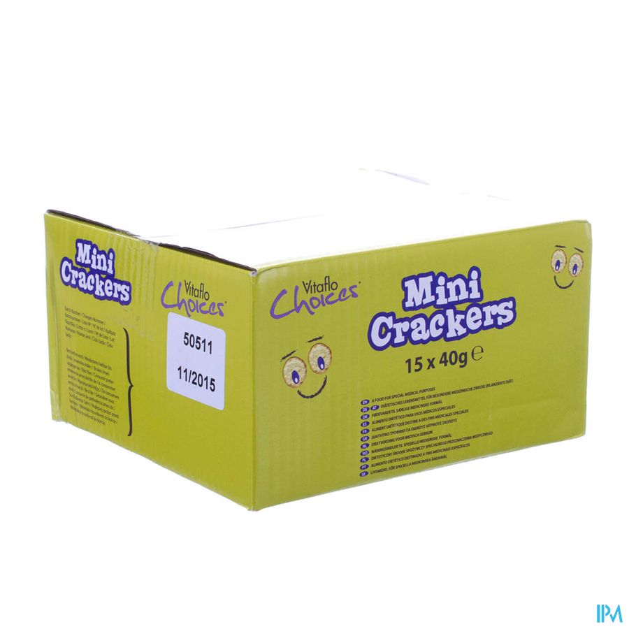 Choices Mini Crackers 15x40g Choices Mini Crackers 15x40g