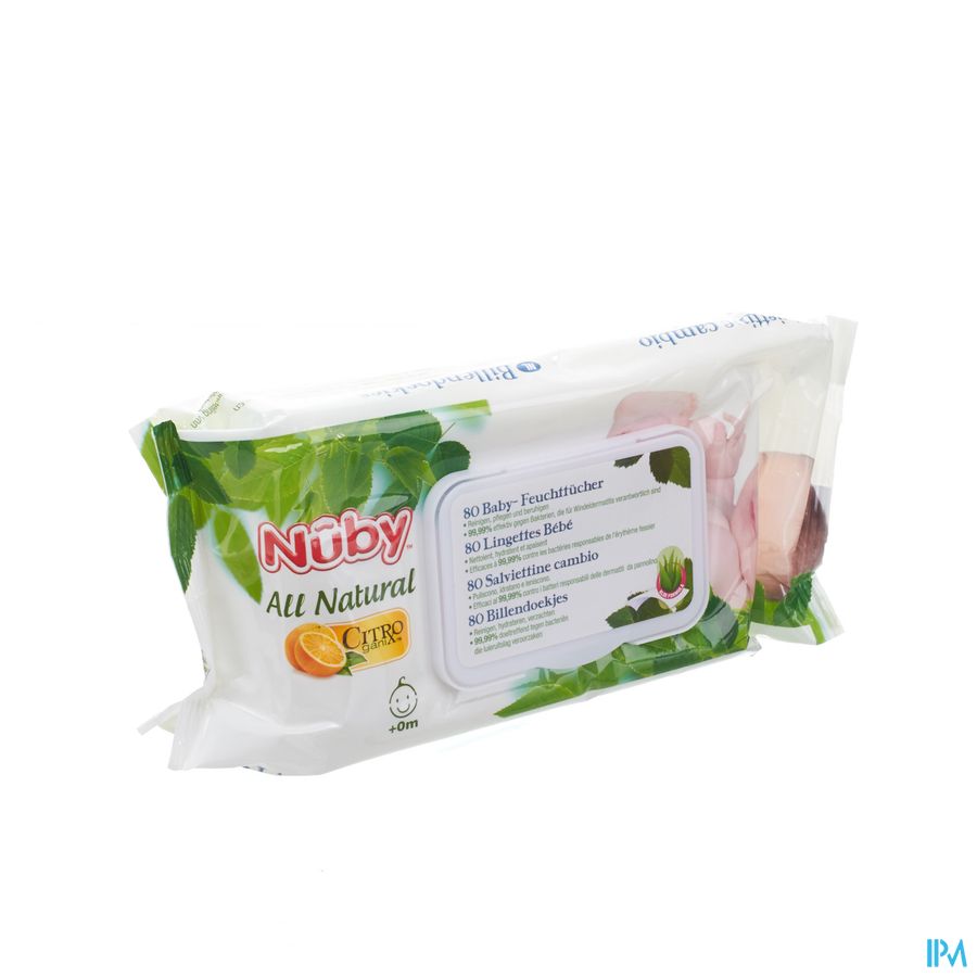 Nûby NT Billendoekjes – 80 doekjes - 0m+ Nûby NT Billendoekjes – 80 doekjes - 0m+