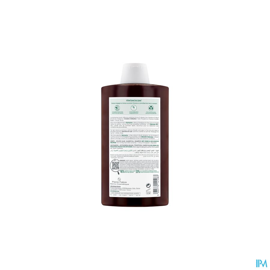 Klorane Capil. Sh Quinine & Edelweiss 400ml Nf 4