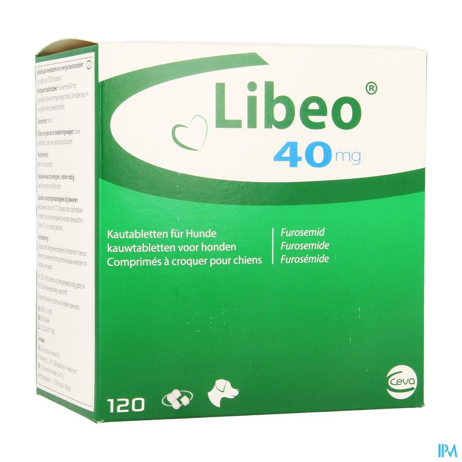 Libeo 40mg Kauwtabl 120