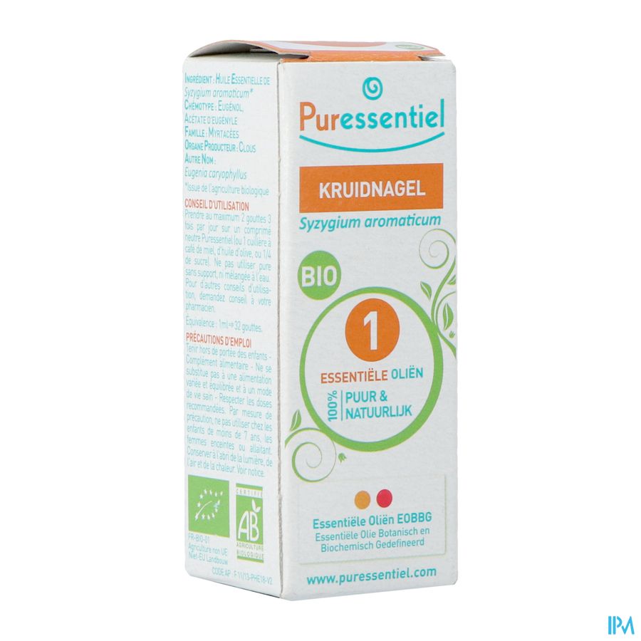 Puressentiel Eo Kruidnagel Bio Expert 5ml Puressentiel Eo Kruidnagel Bio Expert 5ml