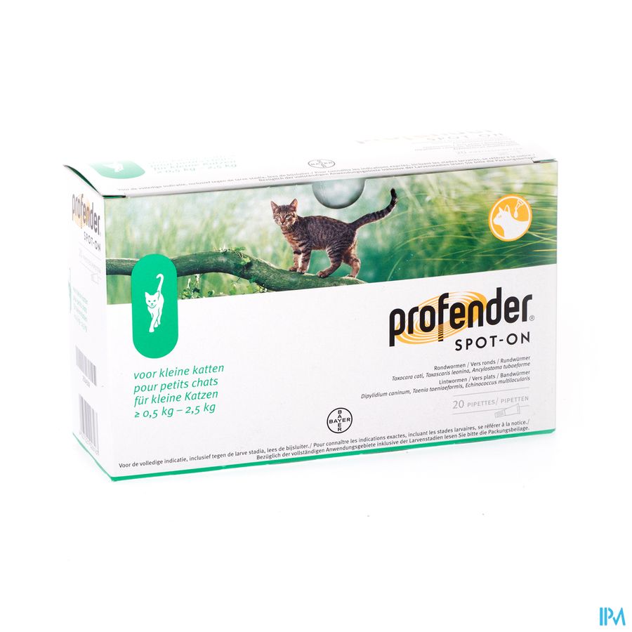 Profender Spot-on Oplossing Kat Pipet 20x0,35ml Profender Spot-on Oplossing Kat Pipet 20x0,35ml