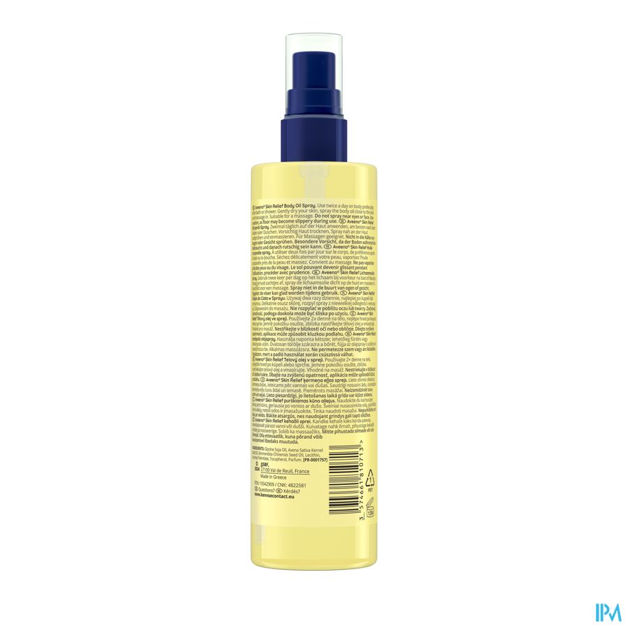 Aveeno Skin Relief Lichaamsolie Spray 200ml 1