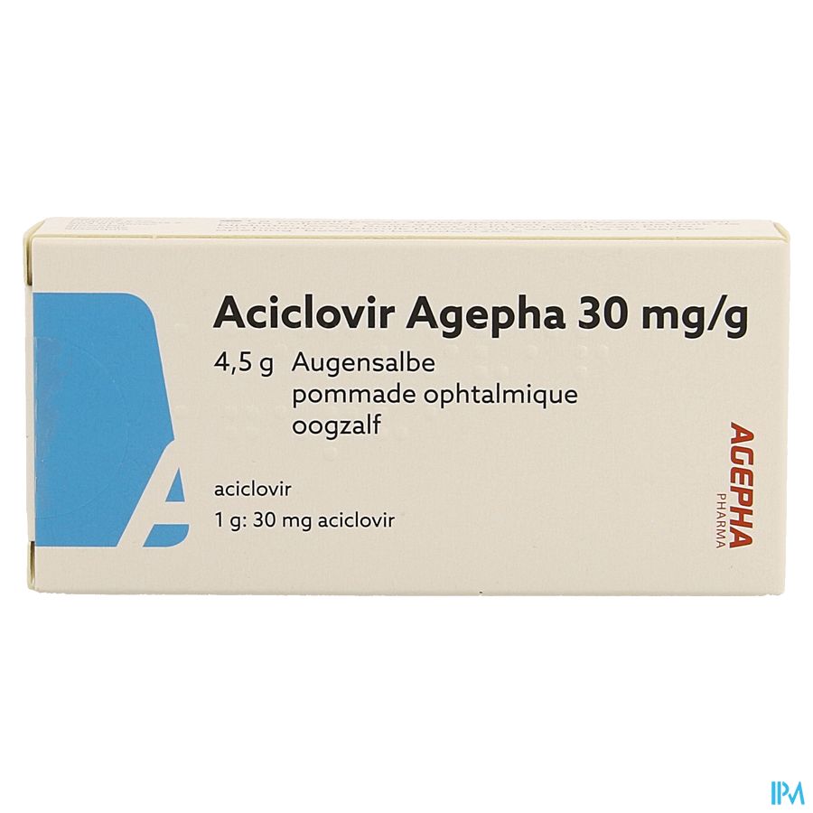 Aciclovir Agepha 30mg/g Oogzalf Tube 4,5g 1