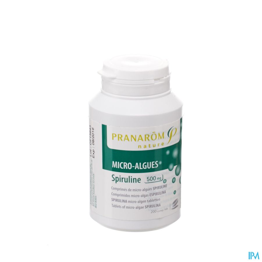 Spiruline 500mg Comp 200x500mg Pranarom 1